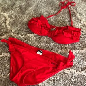 Bright Red Gilly Hicks Bikini